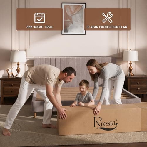 RRESTA Queen Mattress 14 Inch, Extra Firm Orthopedic Hybrid Mattresses in a Box for Spinal Alignment & Back Pain Relief, Motion Isolation, CertiPUR-US & Fiberglass-Free, 365-Night Trial view 5