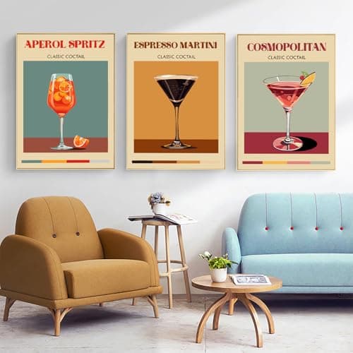 APTDYIGL 6 Pack Paint by Numbers for Adult,Cocktail Paint by Numbers Kit for Adults Beginners,DIY Paint by Numbers Acrylic Paint CanvasPainting Kits Art,Home Wall Decor, 9.8X13.7 inch(Without Frame) view 4