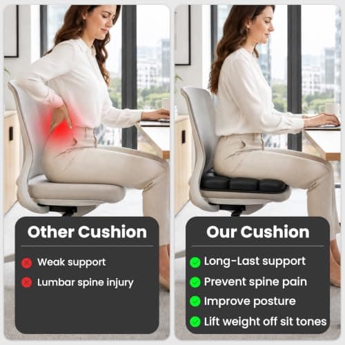 Airplane Seat Cushion, Inflatable & Portable Travel Cushion for Long Flight view 6