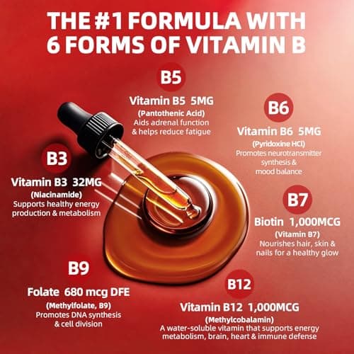 GREENPEOPLE Vitamin Methylated B Complex | Methyl B12 + L-Methyl Folate | Support Energy Metabolic, Immunity & Cognitive | 6 Super B Complex w/Mg, Ashwagandha & L‑Theanine for Women -Vegan, 2fl 2 Pack view 2