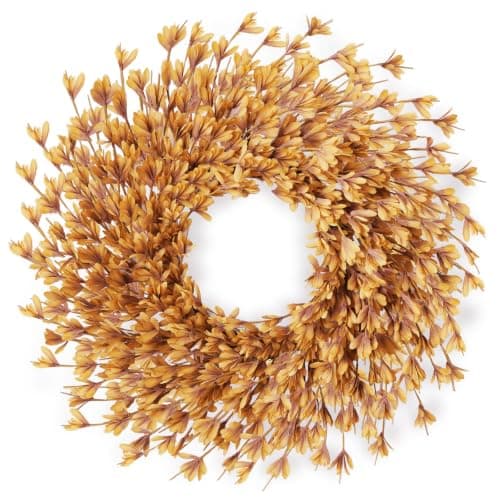 26 Inch Fall Wreath for Front Door, Autumn Thanksgiving Decor | Artificial Wreath for Porch Window Wall Fireplace Entryway Farmhouse Indoor Outdoor — image 1