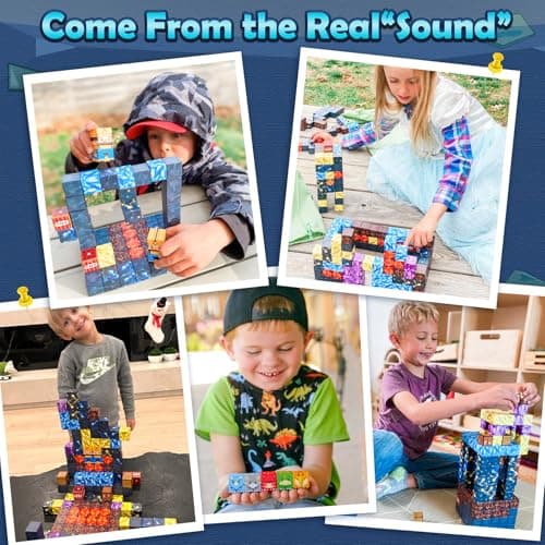 100PCS Magnetic Blocks-Build Mine Magnet World Jurassic Sword Dinosaur Toys Building Blocks for Boys Girls Ages 3-5 5-7, Classroom Must Haves Stem Education Sensory Kids Toys Christmas Birthday Gifts view 7