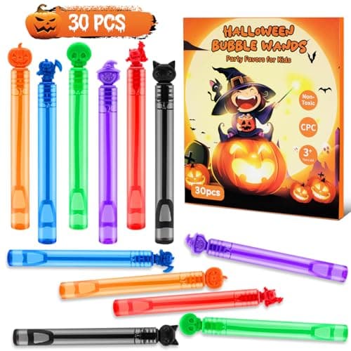 Halloween Party Favors Mini Bubble Wands 30PCS Halloween Goodie Bag Stuffer — image 1