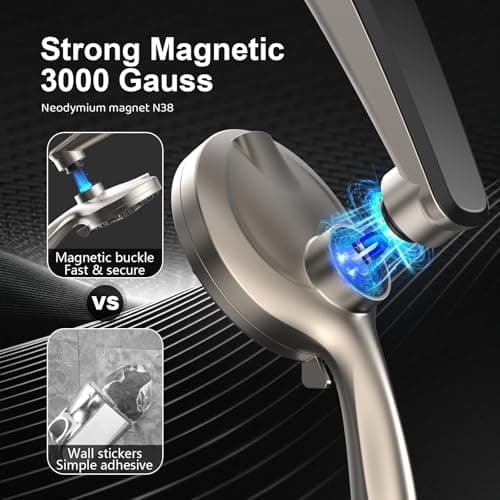 12" High Pressure Rain Shower Head with Handheld Spray Combo Faucet Upgrade view 5