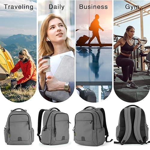 VEAGIA Tactical Travel Laptop Backpacks Large Heavy Duty Work Backpack For Men women Airline Approved (New Grey) view 6