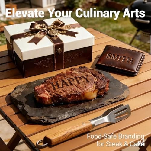 28Pcs Customizable Electric Branding Iron Kit for Beginners – 26 Letters & 2 Antlers, Digital Temperature Display, No Flame Needed – Perfect for DIY Wood, Leather & Food Branding (28Pcs Mini 0.6") view 5