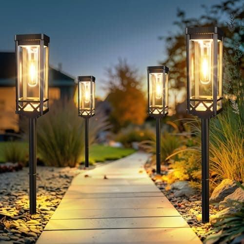 KOOPER Taller Solar Pathway Lights Outdoor, 8 Pack Upgraded Brighter Solar Garden Lights Solar Powered, Up To 15 Hours Outdoor Solar Lights for Yard Landscape Lighting Path Walkway Driveway Sidewalk view 4