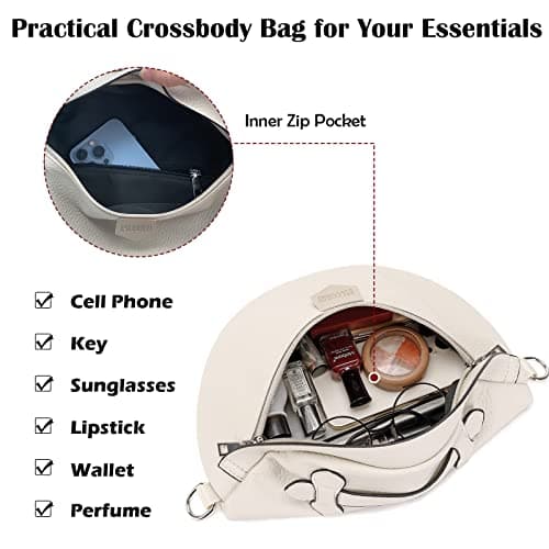 Eslcorri Crossbody Bags for Women - Fashion Sling Purse Shoulder Bag Fanny Pack Leather Causal Chest Bum Bag Cross Body Purse view 4