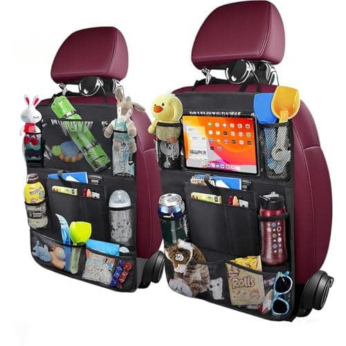 AYWVRBST Car Backseat Organizer, 9 Storage Pockets, Thickened 600D Polyester,Waterproof, Durable, Universal Fit for Sedan SUV, Truck, Minivan(2, Black) — image 1