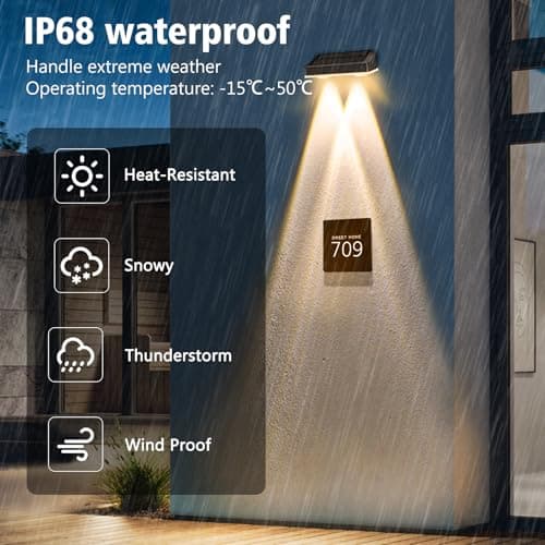 echosari Solar Fence Lights 8 Pack, 100 Lumen Ultra Bright Solar Wall Lights Outdoor Waterproof Lighting Auto ON/Off for Backyard Patio Railing Porch Step (2700K Warm White) view 2