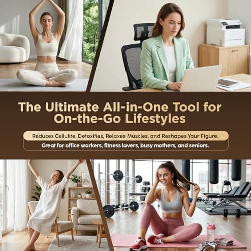 OVGIAP Lymphatic Drainage Massager & Anti-Cellulite Massage Tool (Gilded) | Body Sculpting Device for Legs, Arms & Stomach, Supports Smoother Skin, with Gentle Warming & Vibration view 6
