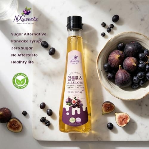 NXsweets Allulose Syrup (92% Pure Allulose), Zero Sugar Sweetener, Keto & Low Glycemic, Non-GMO, No Aftertaste, Baking & Coffee Friendly, Product of Korea, 8.8 oz (250 g) (Pack of 1) view 4