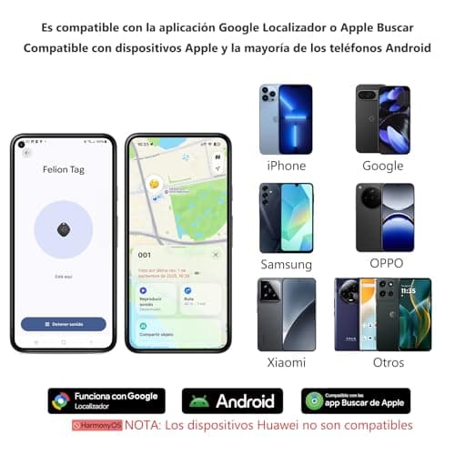 VOCOlinc Air Tracker Smart Tags for Android & iOS 4 Pack, Removable Battery | New Dual System Bluetooth Tracker Works with Google Find Hub or Apple Find My App, Key Finder, Backpack, Suitcases view 4