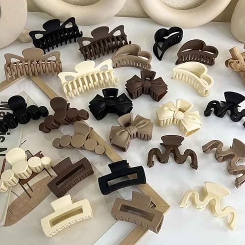 Hair Accessories (10pc/set), Include Hair Claws, Hair Clips, Hair Ties, Hair Pins, Hair Barrettes Great Gifts view 3