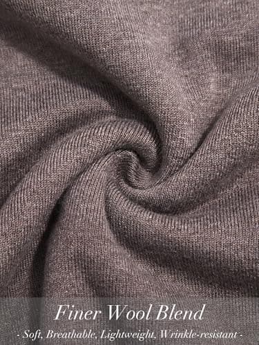 LaGracia Short Sleeve Sweater for Women Wool Blend Crewneck Business Casual Pullover Lightweight Sweaters view 6