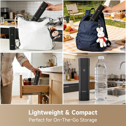 DREAME VH20 Handheld Vacuum Sealer Machine for Food with 30 Reusable Vacuum Bags, Compact Food Vacuum Sealer, Auto Stop, Rechargeable Food Sealer Saver, Dry & Moist Modes, For Container & Wine Bottles view 6