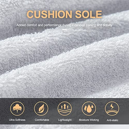 CS CELERSPORT 6 Pairs Ankle Athletic Running Socks Low Cut Sports Tab Socks for Men and Women view 5