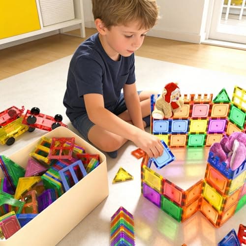 Magnetic Tiles Starter Set - Classroom Must Haves STEM Toys for Kids Age 3+ view 4