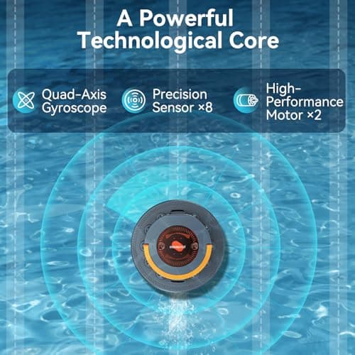 X2 Cordless Pool Cleaner Robot, Robotic Pool Vacuum for Above/In Ground Pool, 45W Dual-Motor, Self-Parking, Enhanced with 2L Debris Capacity view 3