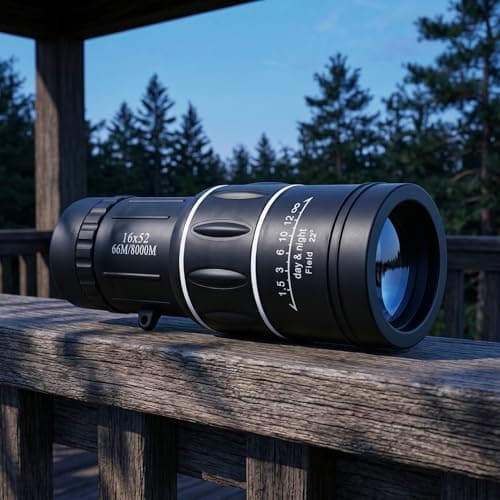 16X52 Monocular for Adults High Power BAK4 Prism Bird Watching view 6