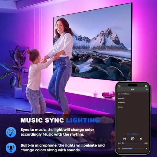 YILINM Neon RGB Rope Lights,IP67 Waterproof,Flexible Led Rope Lights,Control with App/Remote,Music Sync,for Gaming Room Living Bedroom Wall Decor (20FT) view 4