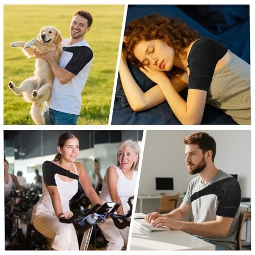 Lallabai Shoulder Brace for Torn Rotator Cuff: Adjustable Shoulder Support Sling for Women and Men Preventing Dislocation and Strains - Pain Relief for Right/Left Arm (Large) view 5