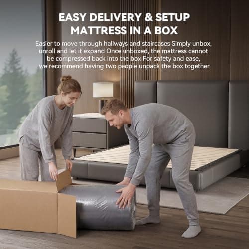Mattress Queen Size, 12 Inch Queen Hybrid Mattress in a Box | Memory Foam with Individual Pocket Springs, Motion Isolation, Pressure Relief, Strong Edge Support & Breathable Comfort view 6