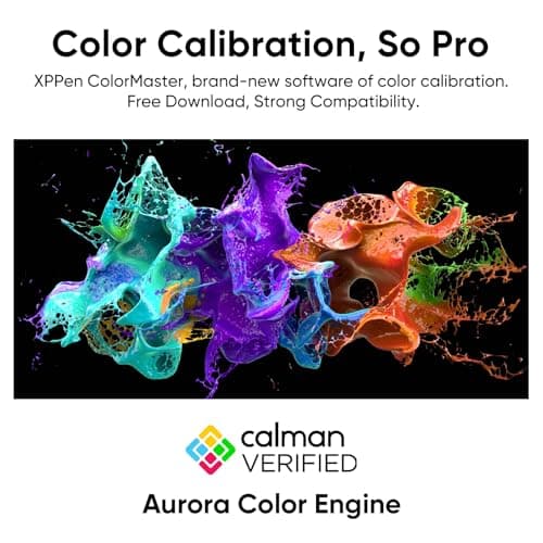 XPPen Artist Pro 24 Gen2 4K Ultra HD Drawing Tablet with Screen, Dual 16384 Pen Pressure Stylus, Wireless Keydial, 99% Adobe RGB, △E<1 Graphic Tablet with Full Laminated AG Pen Display 23.8" view 4