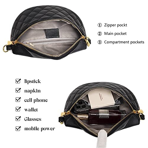 Eslcorri Small Crossbody Sling Bag for Women Trendy - Fanny Packs Leather Chest Belt Bum Bag Anti Theft Purse for Travel view 4
