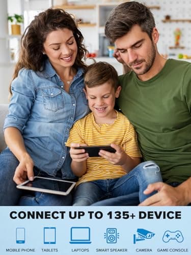 2026 AX3000 WiFi 6 Extender, WiFi Extender Signal Booster for Home-Dual Band (2.4G/5.8G), WiFi Booster with 10X Faster Access Point,Up to 15888 Sq.Ft.&Support 135+ Smart Devices (White) view 4