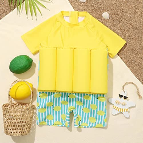 Toddler Float Swimsuit One Piece Beach Sport Summer Swimwear Hawaiian Floral Bathing Suit for Girls Boys view 2