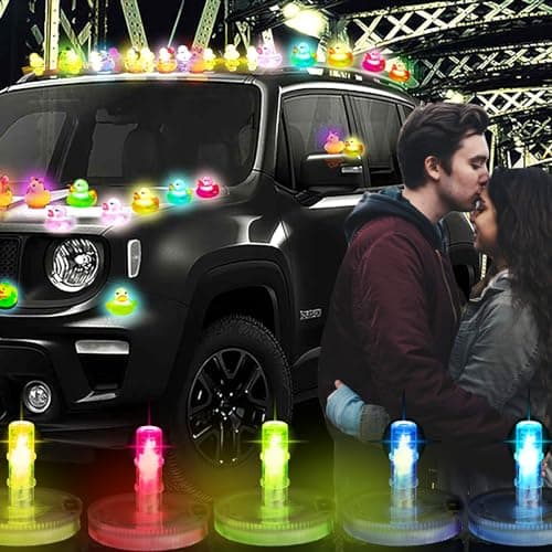 Light Up Rubber Duck Plug, 16 Colors Changing LED Interior Car Light for Jeep Dashboard Universal Fit for Most Vehicles (Excluding Rubber Duck) (12) view 3
