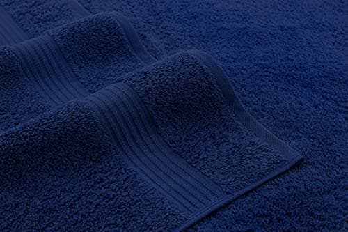 American Veteran Towel, Hand Towels for Bathroom Set of 4, 100% Cotton Turkish Hand Towel Sets, Soft Hand Face Towels, Navy Blue Hand Towels view 3