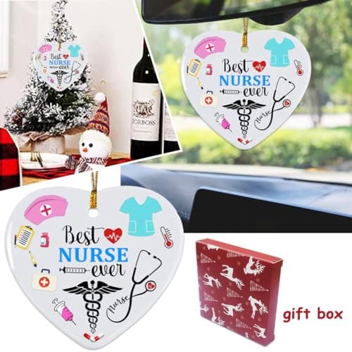 Nurse Christmas Ornament, Nurse Ornaments for Christmas Tree, Best Nurse Ever Gifts, Gifts for Nurses Female, Nurse Gifts for Women, Nurse Practitioner, Registered Nurse, New Nurse view 6