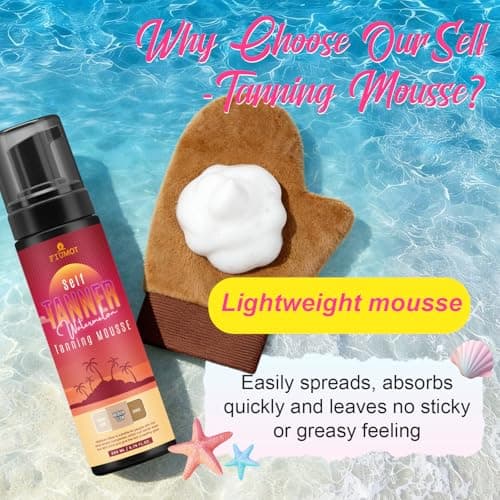 Self-Tanning Mousse for a Natural, Sun-Kissed Glow – Fast-Drying, Streak-Free, Long-Lasting Formula, 6.76 FL view 6