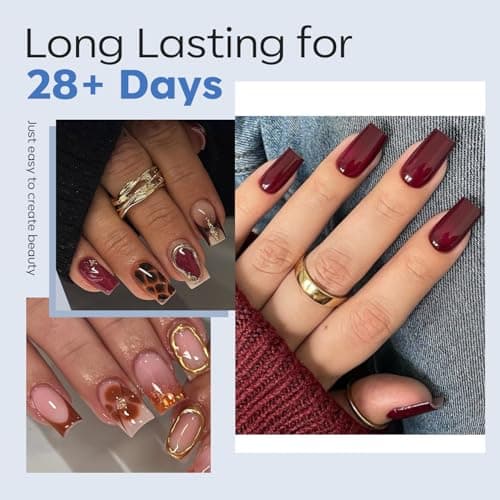 modelones Short Square Nail Tips, Pre-shaped Soft Gel Tips Fake Nails False Acrylic Clear Full Cover Press on Extension Gel Kit Manicure DIY at Home 216PCS 12Sizes view 2