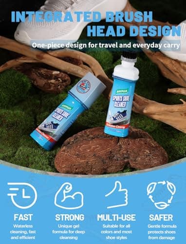 RAVPUIA Professional Shoe Cleaner & Sneaker Cleaner Kit - No Water Instant Cleaning for White Shoes, Athletic Shoes view 2