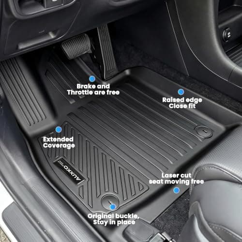 Auxko Floor Mats for Hyundai Palisade Gas 2026 2027 Accessories | Full Coverage with Cargo & Backrest Mat,All Weather Protection,Odorless,Anti Slip,Rain&Salt Resistant,Pet Friendly view 3