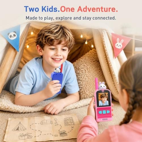Video Walkie Talkies for Kids 2 Pack, Gift for Ages 3-12 Girl & Boy view 6