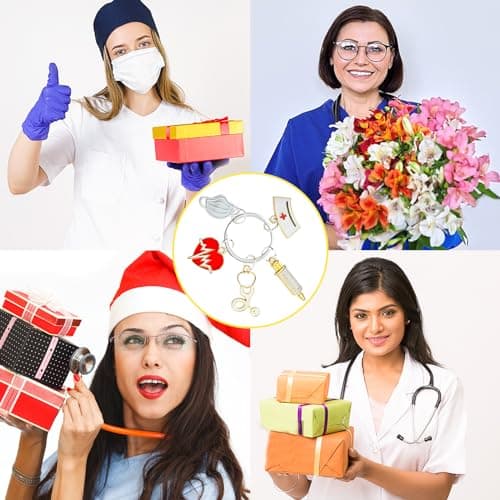 ownmysty Nurse Gifts for Women Keychain, Nurse Appreciation Gifts Accessories for Work Nursing Nurses Week Gift view 7