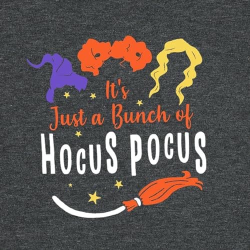 DESFSE It's Just A Bunch of Hocus Pocus T-Shirts for Women Sanderson Sisters Shirt Halloween Movie Graphic Fall Tee Tops view 2