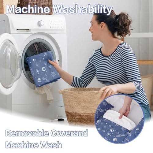 Dog Beds Crate Pad for Medium Dogs, Reversible Ultra Soft Beds, Washable Cover, Comfy Kennel Pad for Dogs Cozy Sleeping Mat, 36inch, Blue view 4