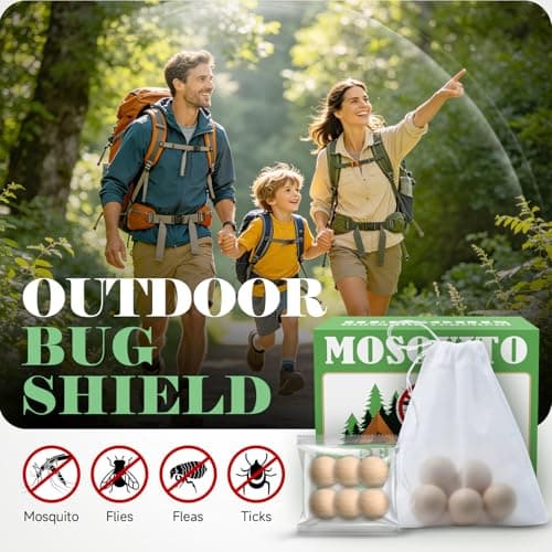 Mosquito Repellent Balls for Patio, Natural Mosquito Deterrent 48 Balls | Natural Mosquito Control for Home, Camping, Travel, Garden & Outdoor Spaces,Keep Mosquito Away view 4