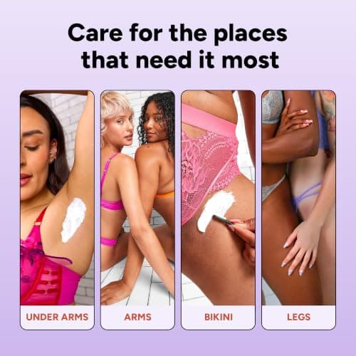 OYO Bye Bye Bush Pubic Hair Removal Cream for Women, Private Area, Bikini Hair Removal for Women, Inner Thighs & Underarms, Sensitive Skin Depilatory Cream, Aloe & Cucumber, 5 fl oz view 4