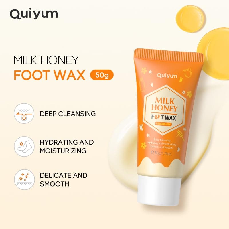 QUIYUM 6PCS Skincare - Skin Care Sets with Watermelon Cleanser, Plum Serum, Blueberry Moisturizer, Milk Honey Peel-Off Mask, Hand Wax, Foot Wax, Hydrating Cleansing Repairing, Ideal Gifts Sets view 7