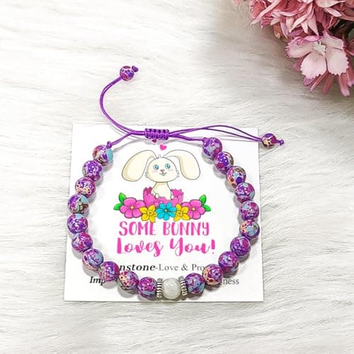 YXOTJHS Mothers Day Bracelet Gifts For Mom, Purple Emperor Stone Bracelets For Mama, Grandma, Grandmother, Women, Mother Day Birthday Gifts From Daughter, Mother's Day Ideas Gift view 6