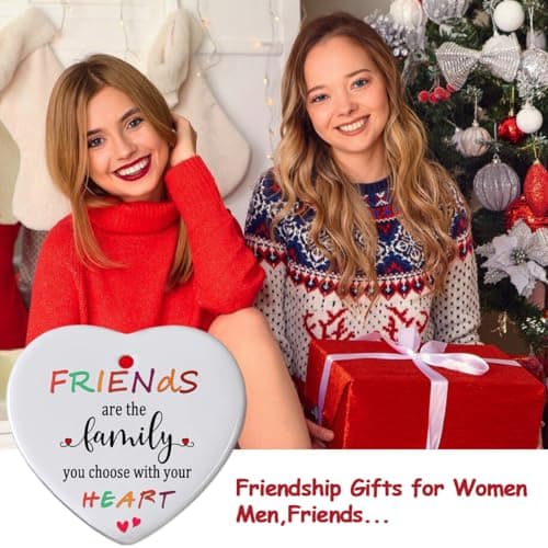 Friends Christmas Ornaments 2025, Friend Ornaments for Women, Friends are The Family We Choose Ornament, Best Friend, Friendship Gifts for Women view 5