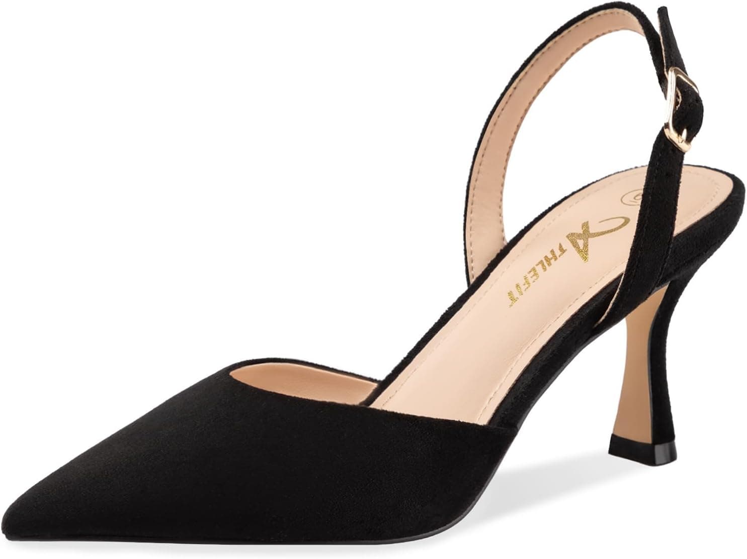 ATHLEFIT Closed Pointed Toe Kitten Heels — image 1