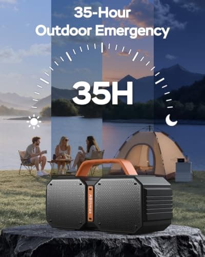 ABitmax Outdoor Bluetooth Speaker, 90W Peak, 35H, IPX7 Waterproof | Bluetooth 6.0 Deep Bass Portable Wireless Speaker, USB-C Fast Charging, for Beach, Pool, Camping, Hiking, Backyard Party view 5