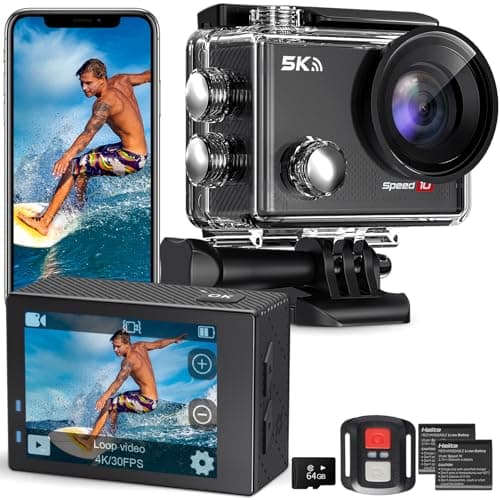 4K Action Camera with 64GB Card 20MP EIS WiFi 131FT Underwater Camera — image 1